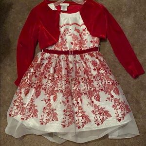 Sparkly Red Girls Dress